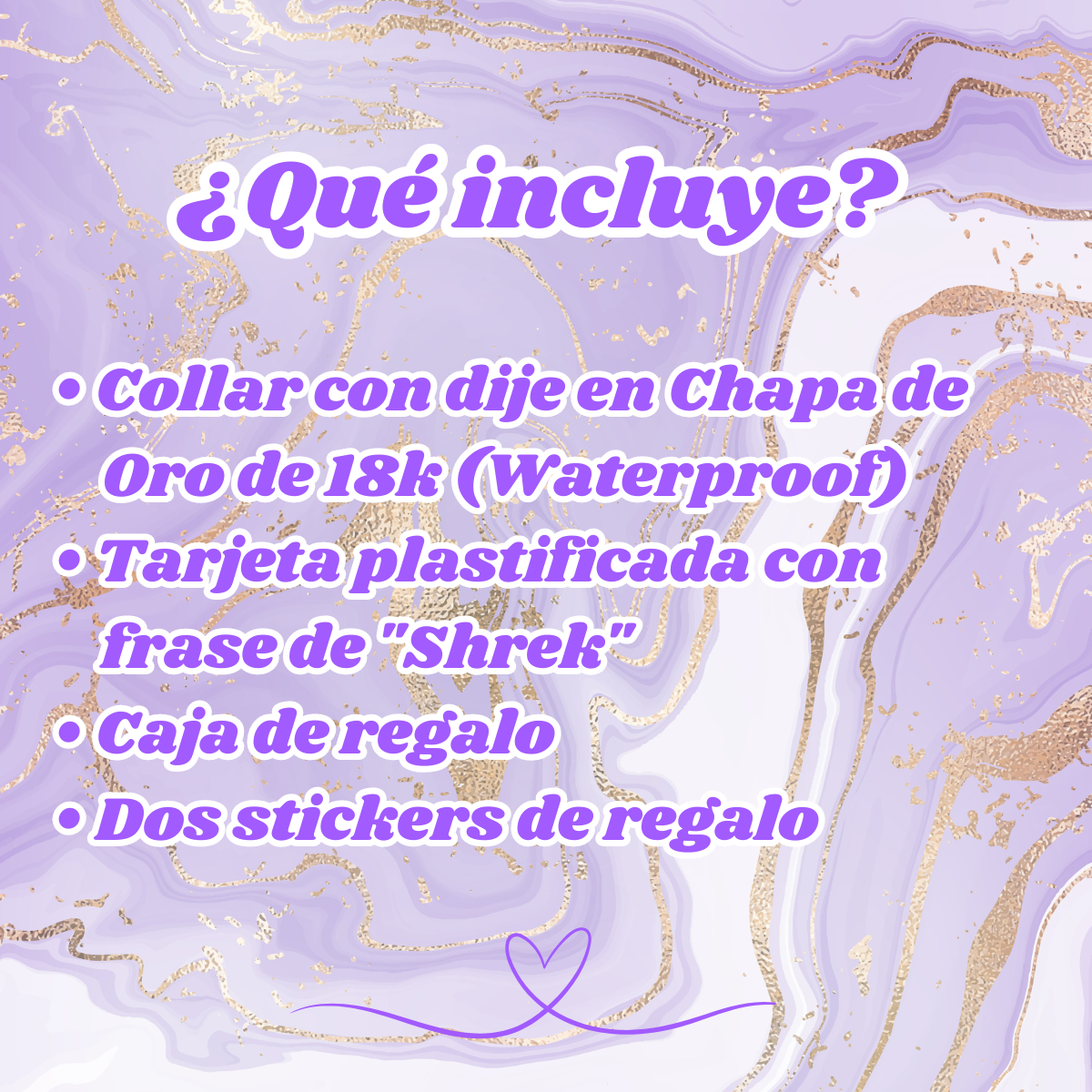 Collar Con Dije De Girasol | Chapa De Oro De 18K | Con Tarjeta y Caja