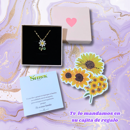 Collar Con Dije | Chapa De Oro De 18K | Con Tarjeta y Caja