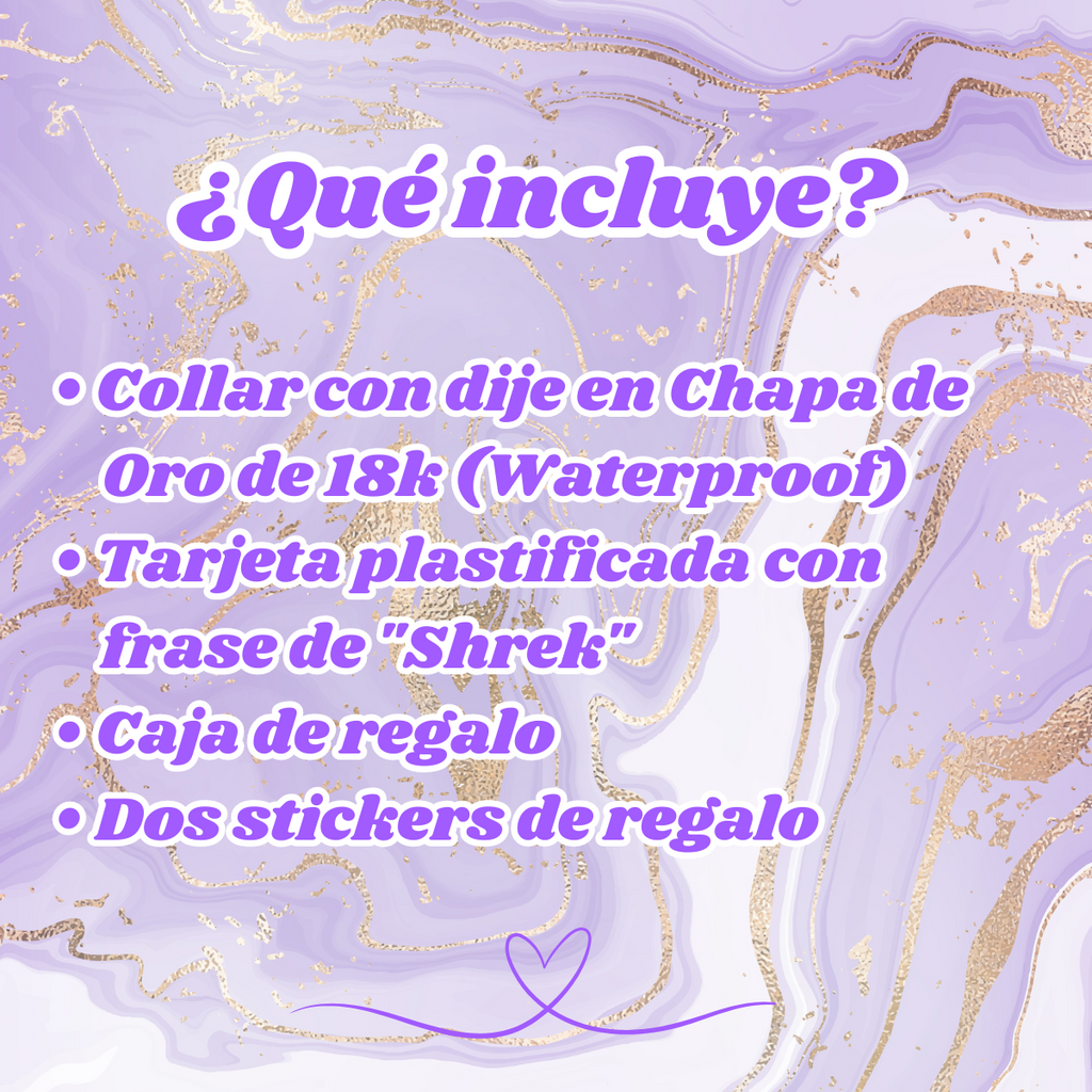 Collar Con Dije De Girasol | Chapa De Oro De 18K | Con Tarjeta y Caja